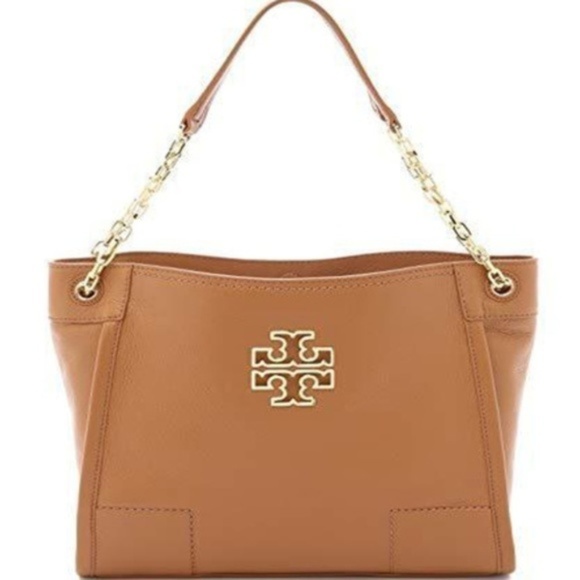 Tory Burch Handbags - NWT Tory Burch Slouchy Tote Bark Leather Shoulder